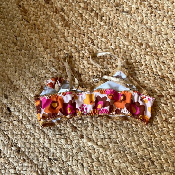 Bimby + Roy Drodrolage Floral 70s Bralette - Size S - Picture 3 of 5